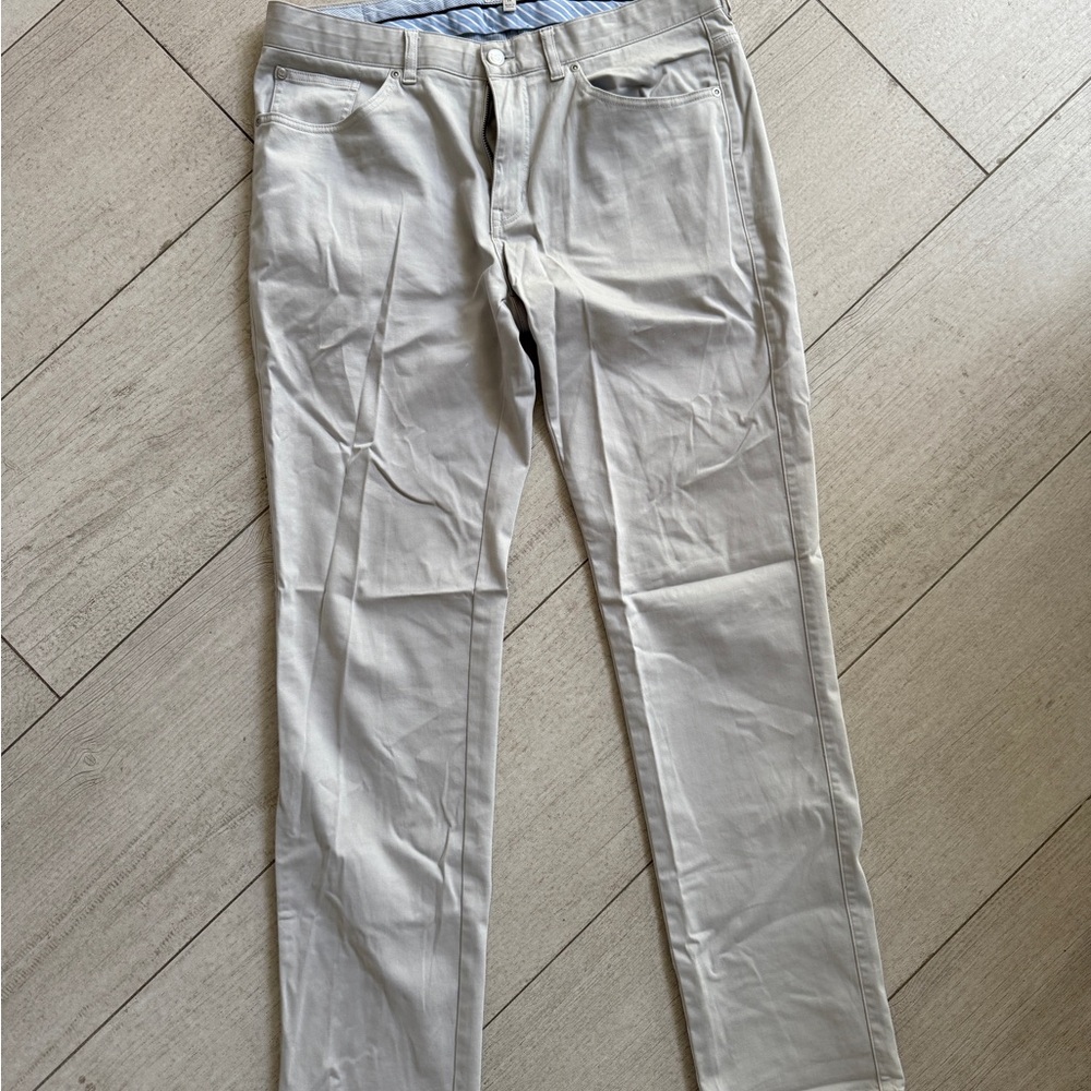 Peter Millar Light Gray Chinos